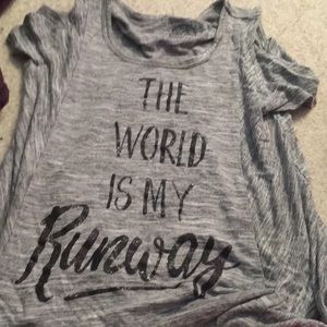 The world is my runway shirt